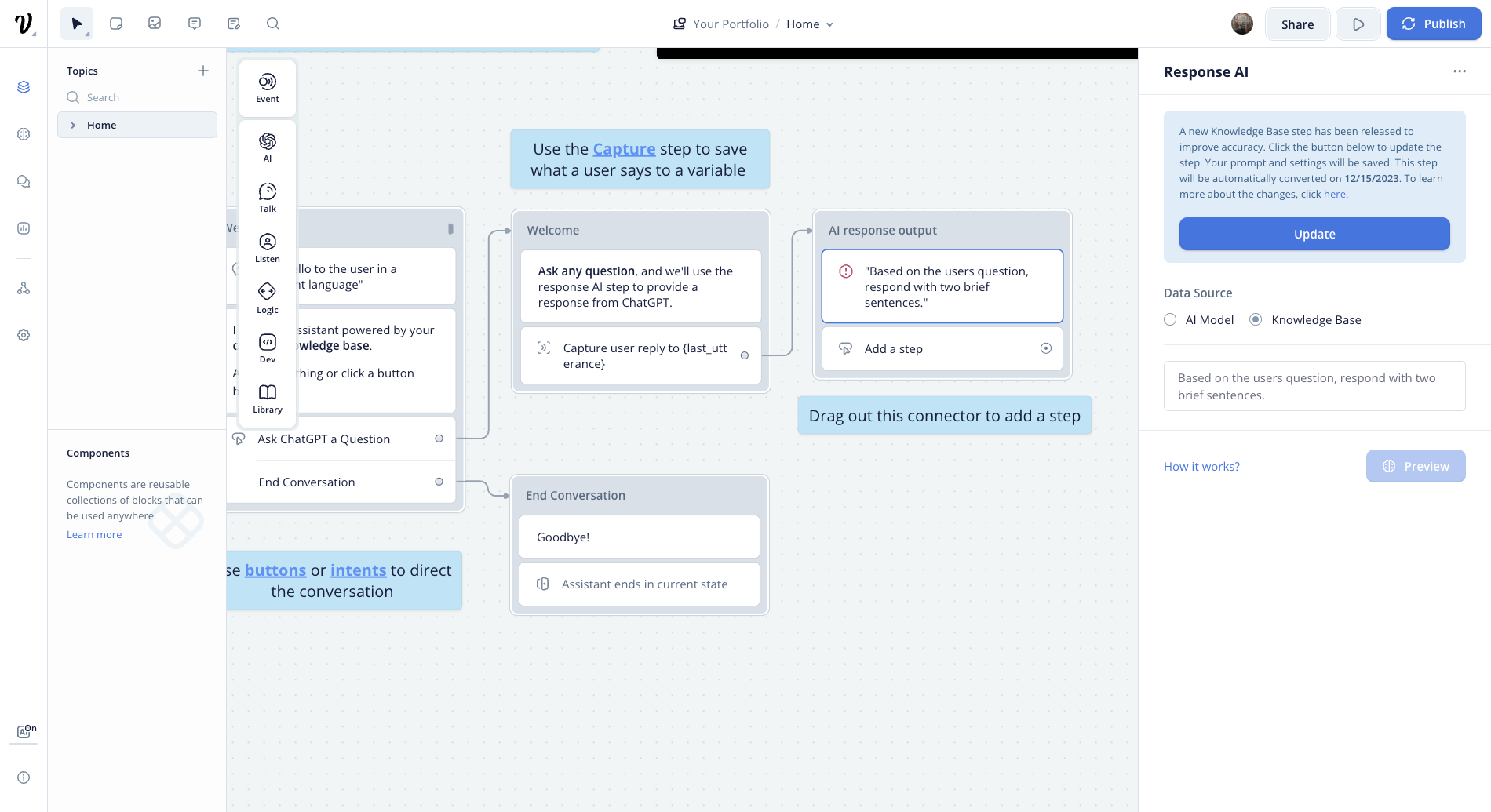 Voiceflow Knowledge Base