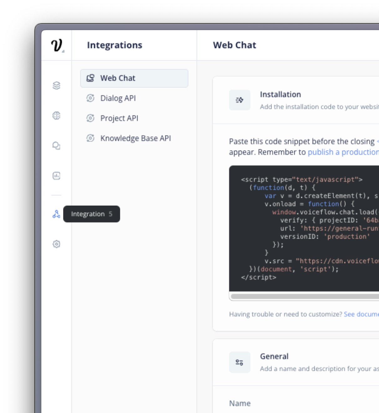 Voiceflow Integrations