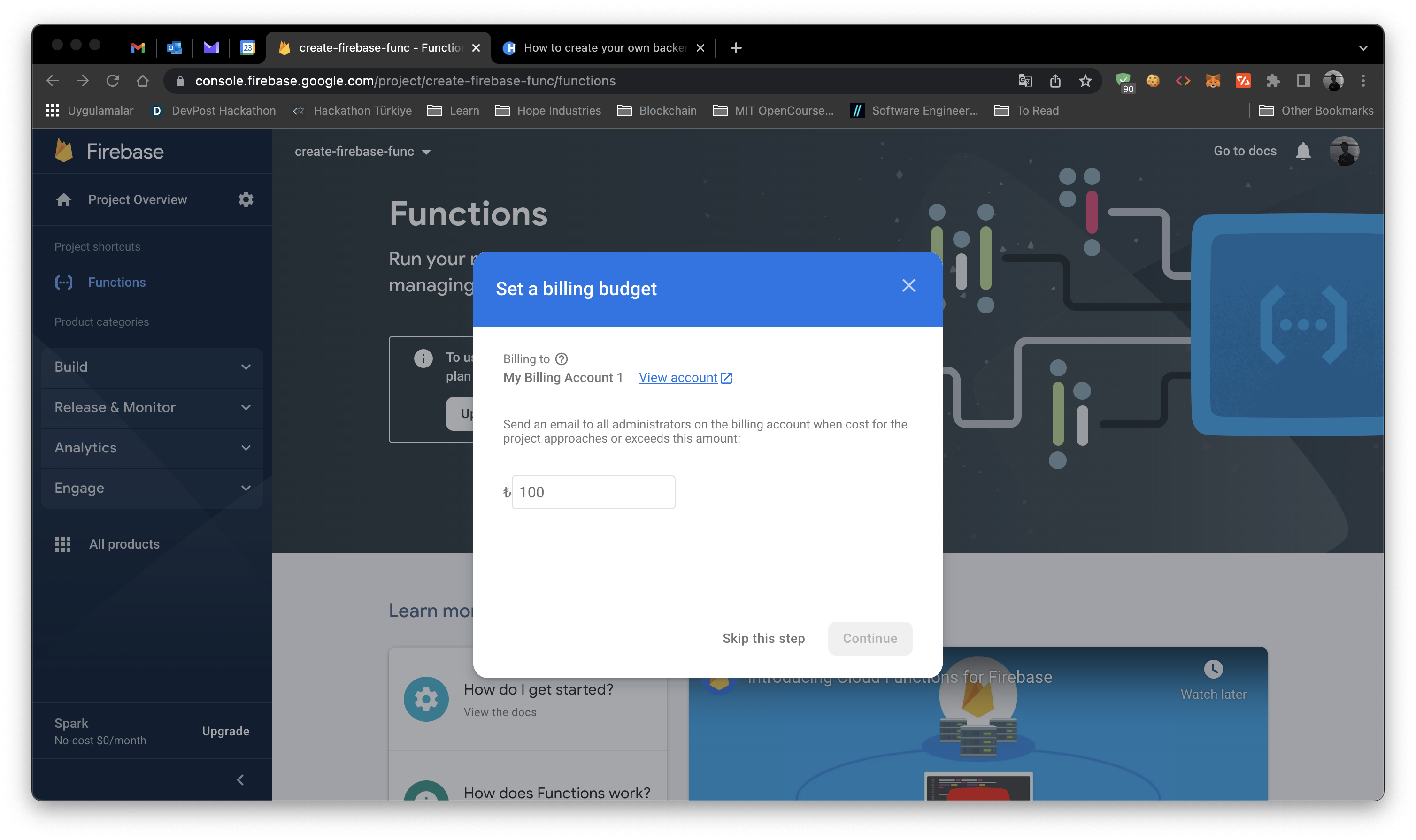 Create Billing Budget