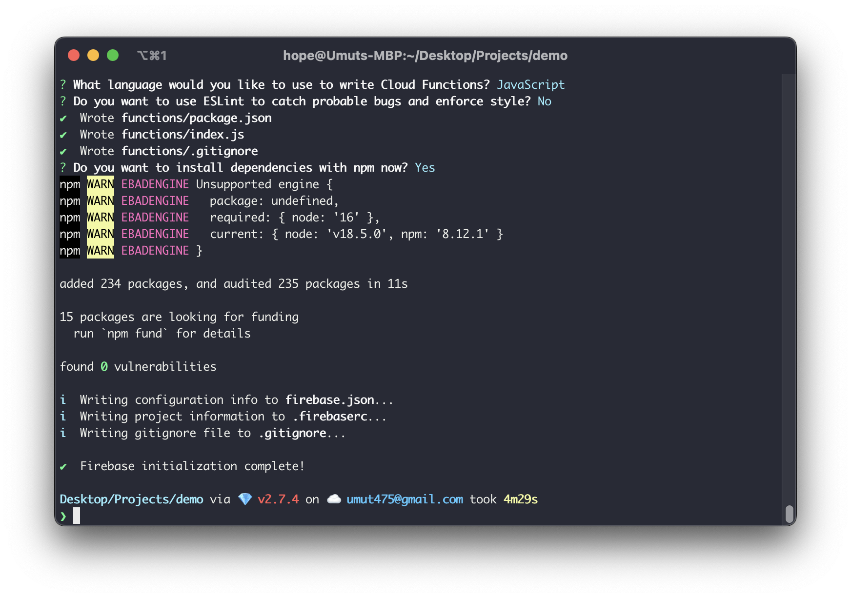 Firebase Initialization Complete